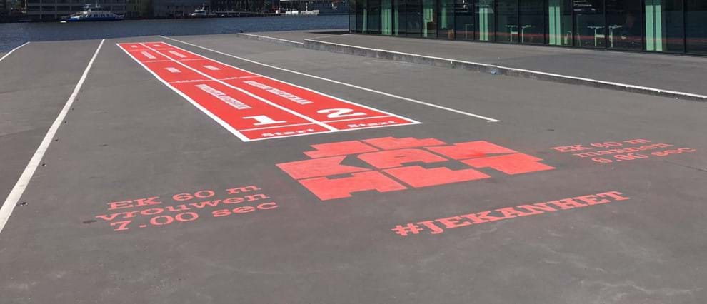 #JEKANHET: 21 pop-up atletiekbanen in Amsterdam