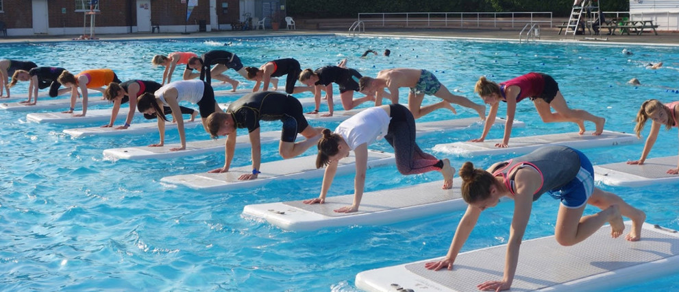 Sporten op het water: floatfit