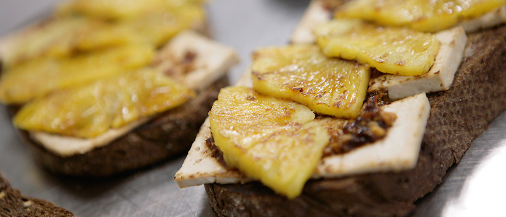 Smakelijk sportief: tofu met brood