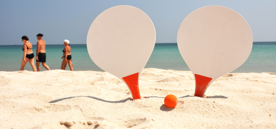 Vijf keer sporten op het strand